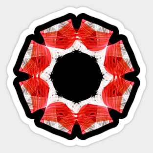 Red mandala Sticker